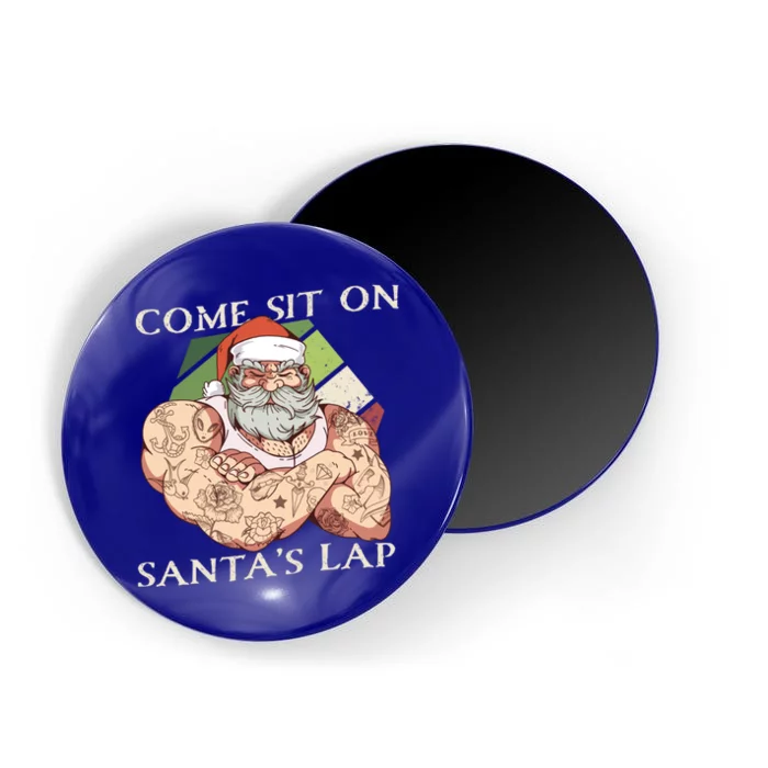 Come Sit On SantaS Lap Funny Santa Claus Christmas Beard Cute Gift Magnet