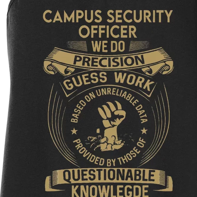 Campus Security Officer We Do Precision Women's Racerback Tank