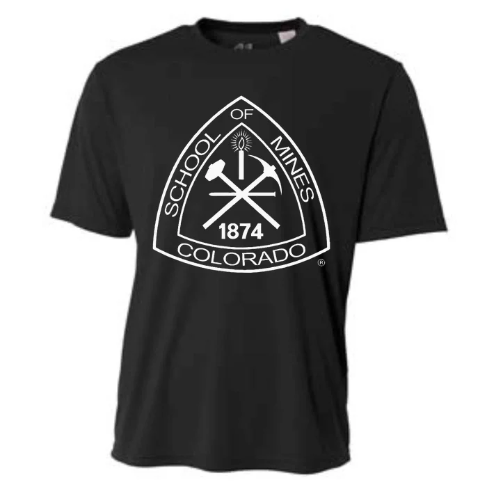 Colorado School Of Mines Orediggers Icon Logo Cooling Performance Crew T-Shirt