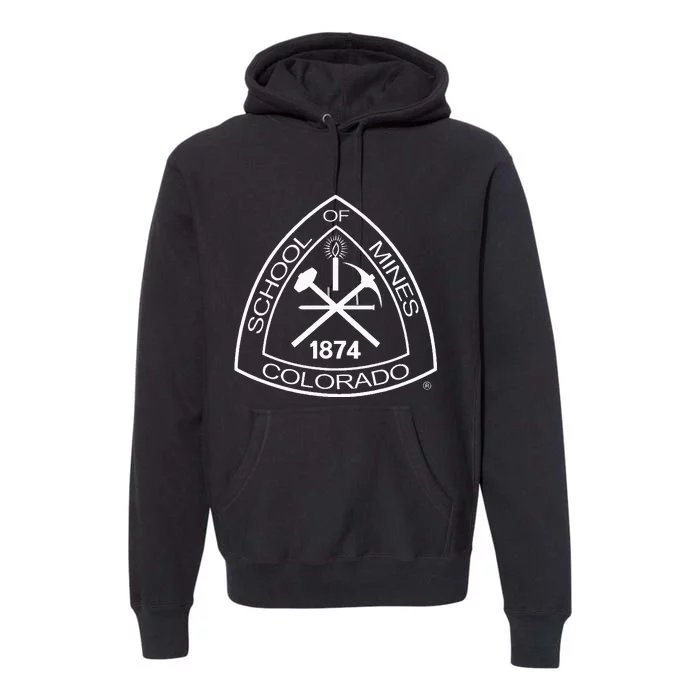 Colorado School Of Mines Orediggers Icon Logo Premium Hoodie