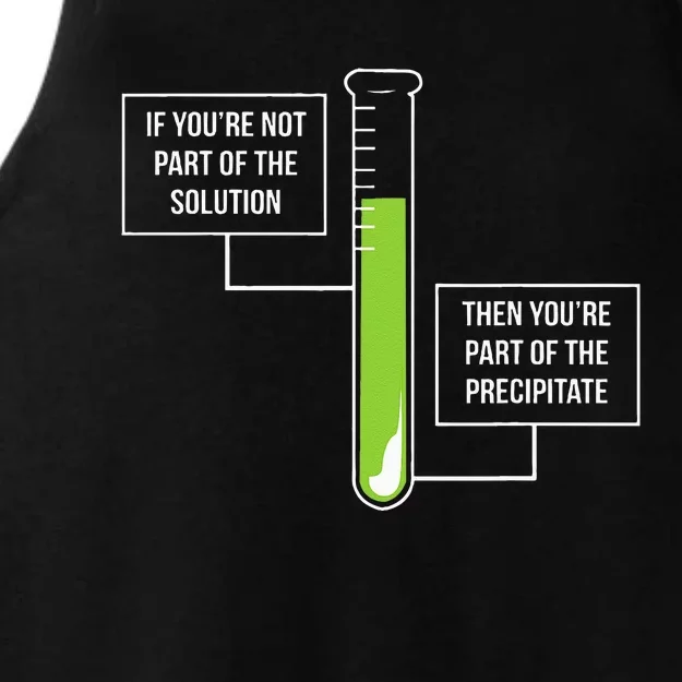 Chemistry Solution Or Precipitate Funny Chemist Ladies Tri-Blend Wicking Tank