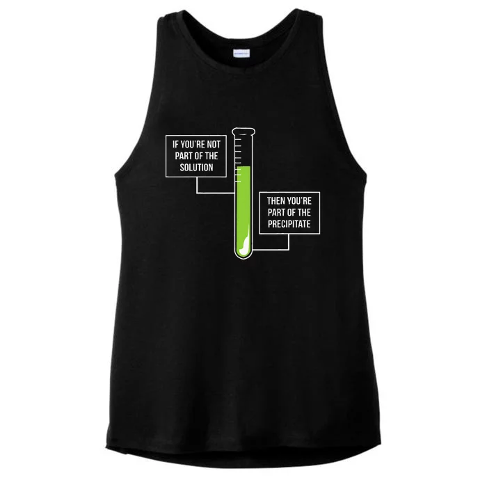 Chemistry Solution Or Precipitate Funny Chemist Ladies Tri-Blend Wicking Tank