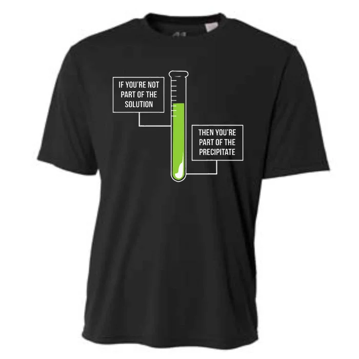 Chemistry Solution Or Precipitate Funny Chemist Cooling Performance Crew T-Shirt