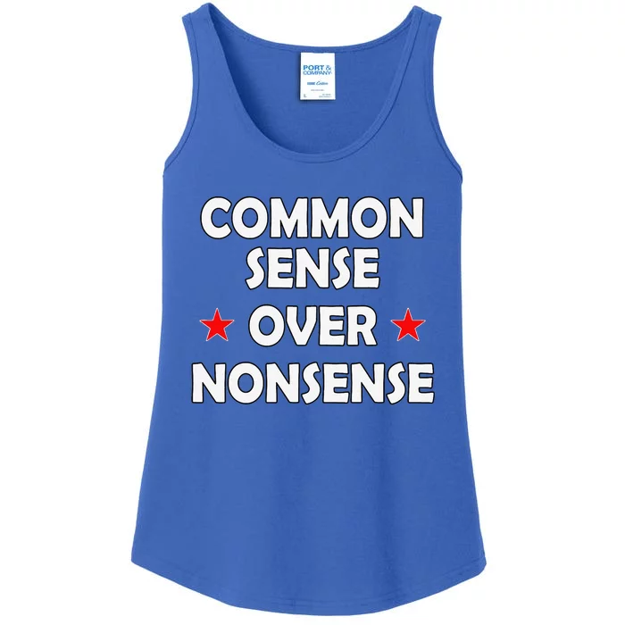 Common Sense Over Nonsense Ladies Essential Tank