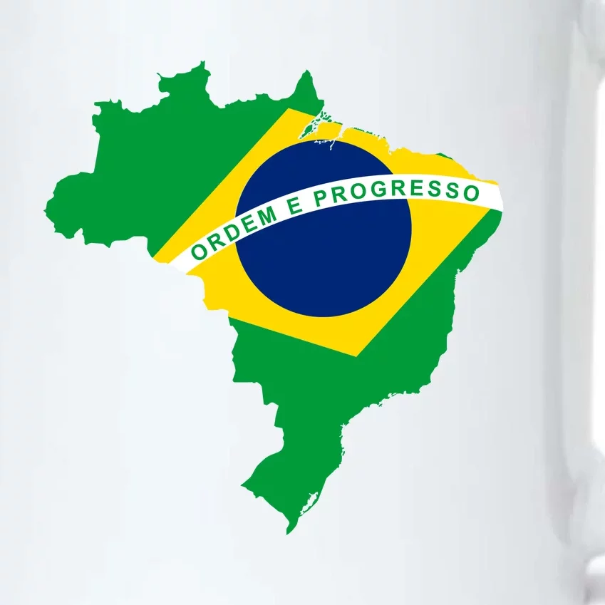 Cool Silhouette Of Brazil Map Black Color Changing Mug