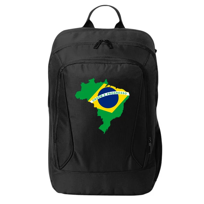 Cool Silhouette Of Brazil Map City Backpack