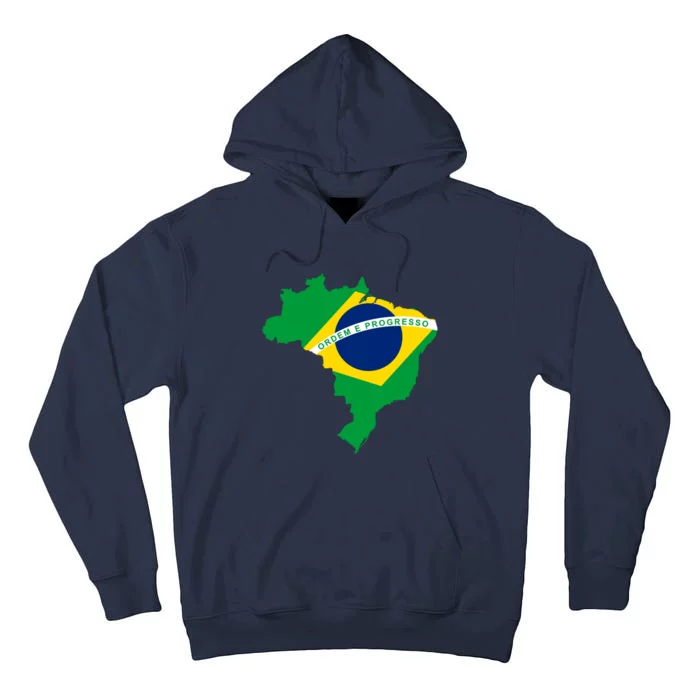 Cool Silhouette Of Brazil Map Tall Hoodie