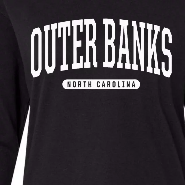 College Style Outer Banks North Carolina Souvenir Gift Womens Cotton Relaxed Long Sleeve T-Shirt