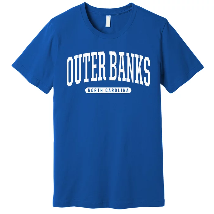 College Style Outer Banks North Carolina Souvenir Gift Premium T-Shirt