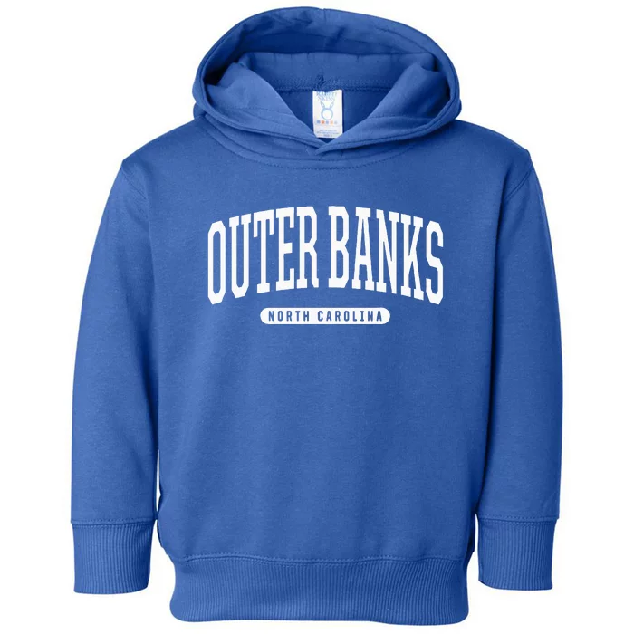 College Style Outer Banks North Carolina Souvenir Gift Toddler Hoodie