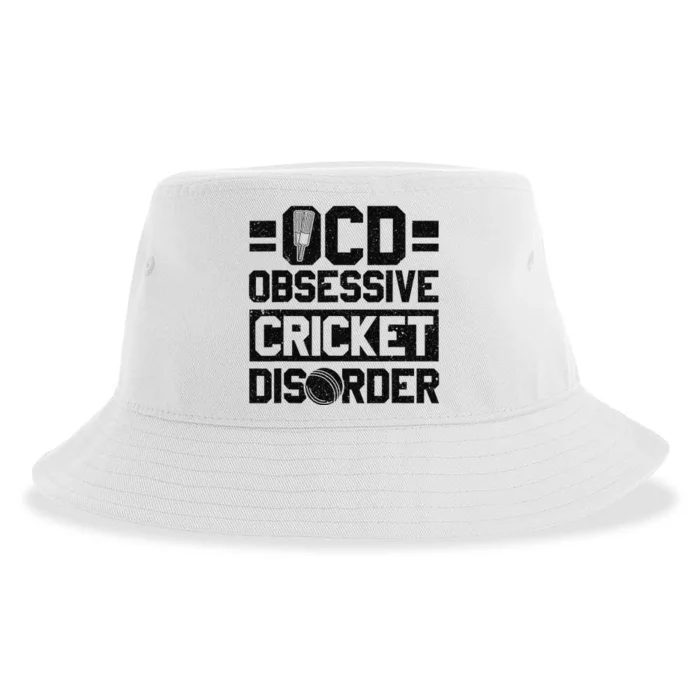 Cricket Season Obsessive Cricket Disorder Cricket Player Sustainable Bucket Hat