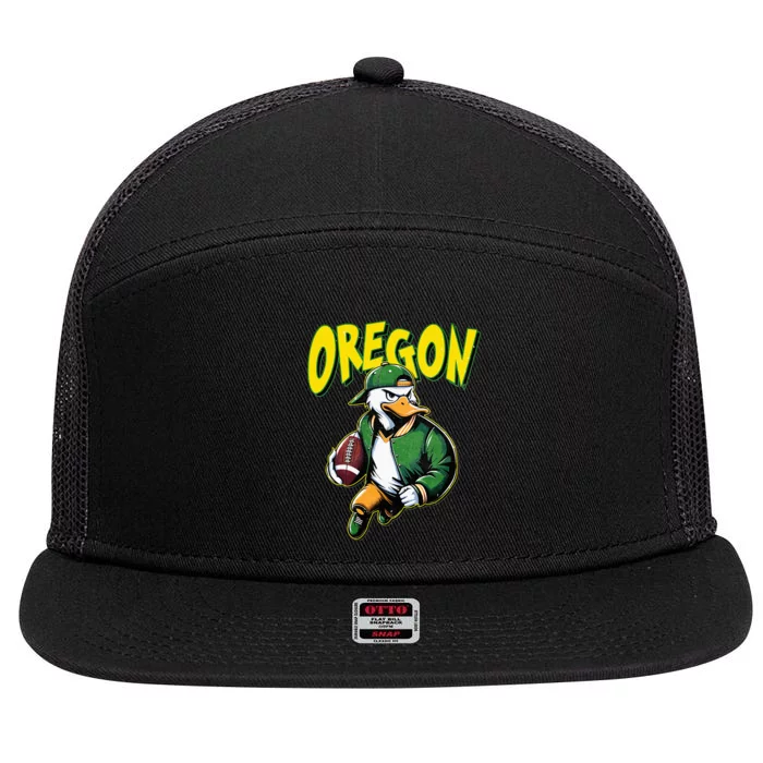 Classic State Of Oregons Football Spirit Evergreen Sports 7 Panel Mesh Trucker Snapback Hat