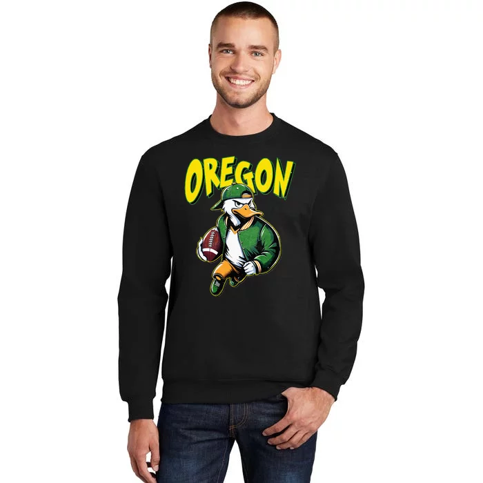 Classic State Of Oregons Football Spirit Evergreen Sports Tall Sweatshirt