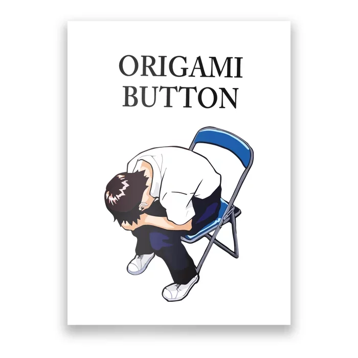 Chair Shinji Origami Button Poster