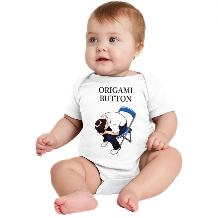 Chair Shinji Origami Button Baby Bodysuit