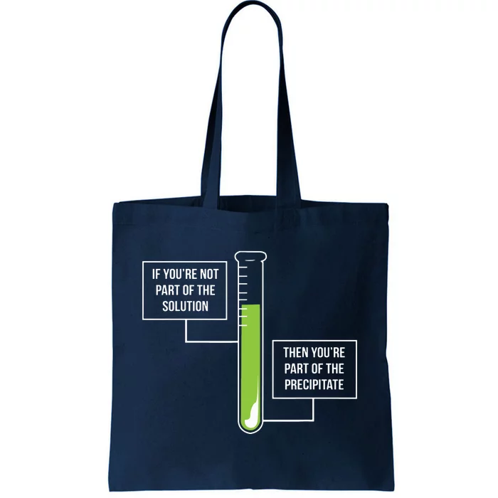 Chemistry Solution Or Precipitate Funny Chemist Tote Bag