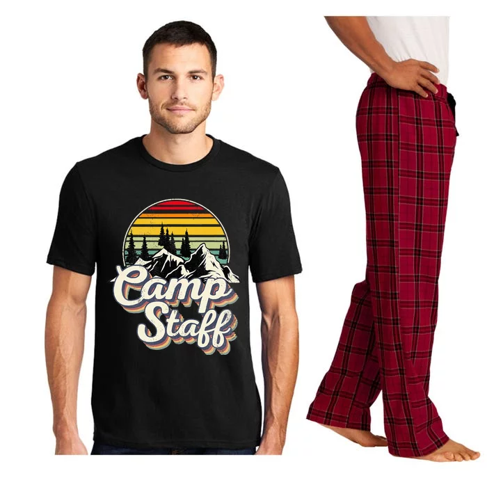 Camp Staff Outdoor Sunset Summer Camping Vintage Camp Staff Pajama Set