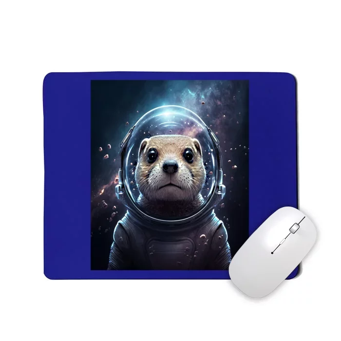 Cool Sea Otter In Space Otter In Space Suit Cool Gift Mousepad