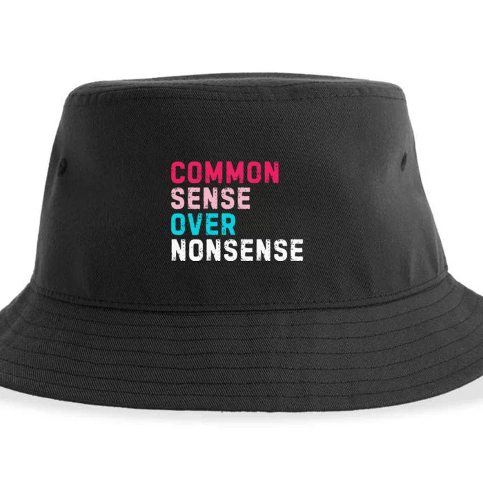 Common Sense Over Nonsense Sustainable Bucket Hat