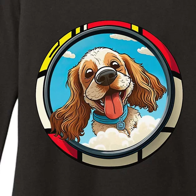 Cocker Spaniel Owner Cartoon of a Cocker Spaniel Womens CVC Long Sleeve Shirt