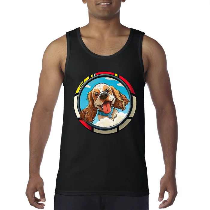 Cocker Spaniel Owner Cartoon of a Cocker Spaniel Tank Top