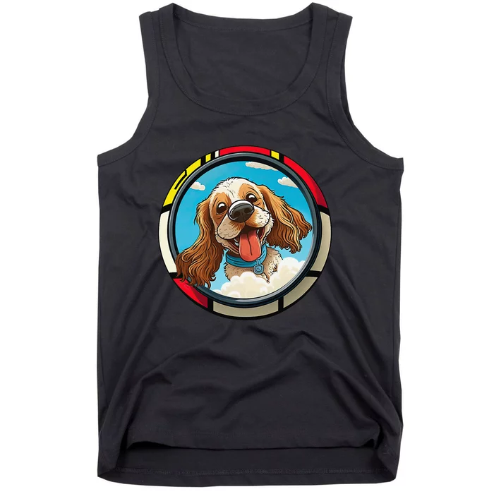 Cocker Spaniel Owner Cartoon of a Cocker Spaniel Tank Top