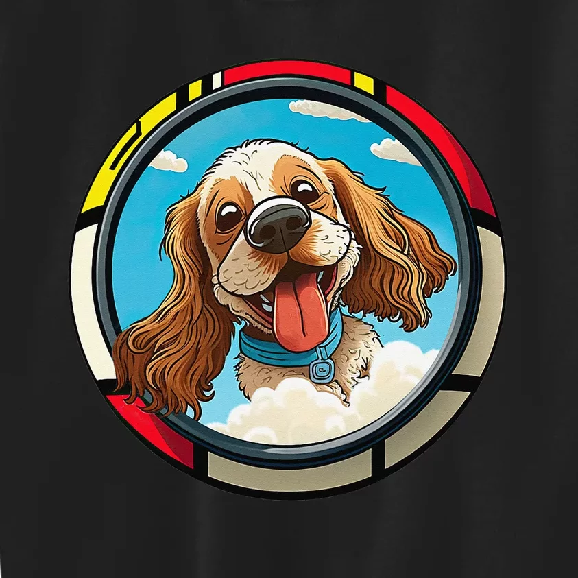 Cocker Spaniel Owner Cartoon of a Cocker Spaniel Kids Sweatshirt