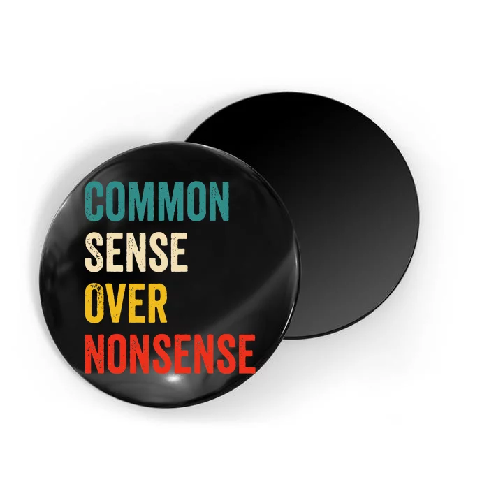 Common Sense Over Nonsense Trump 2024 Magnet