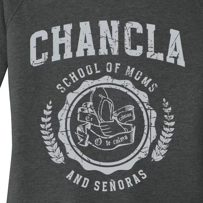 Chancla School Of Moms And Senoras Women's Perfect Tri Tunic Long Sleeve Shirt