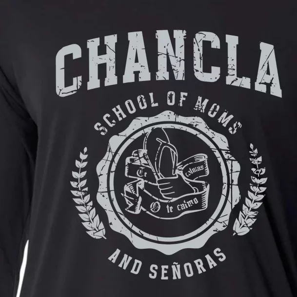 Chancla School Of Moms And Senoras Cooling Performance Long Sleeve Crew