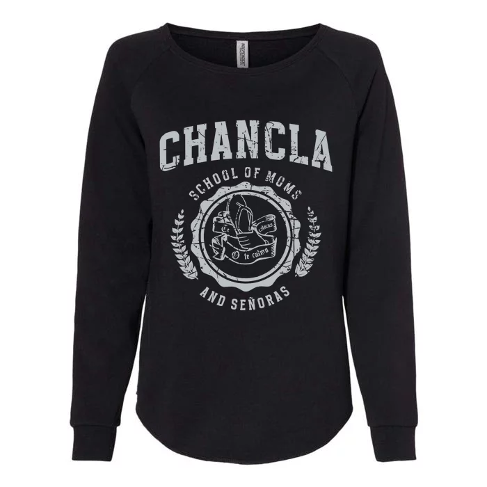 Chancla School Of Moms And Senoras Womens California Wash Sweatshirt