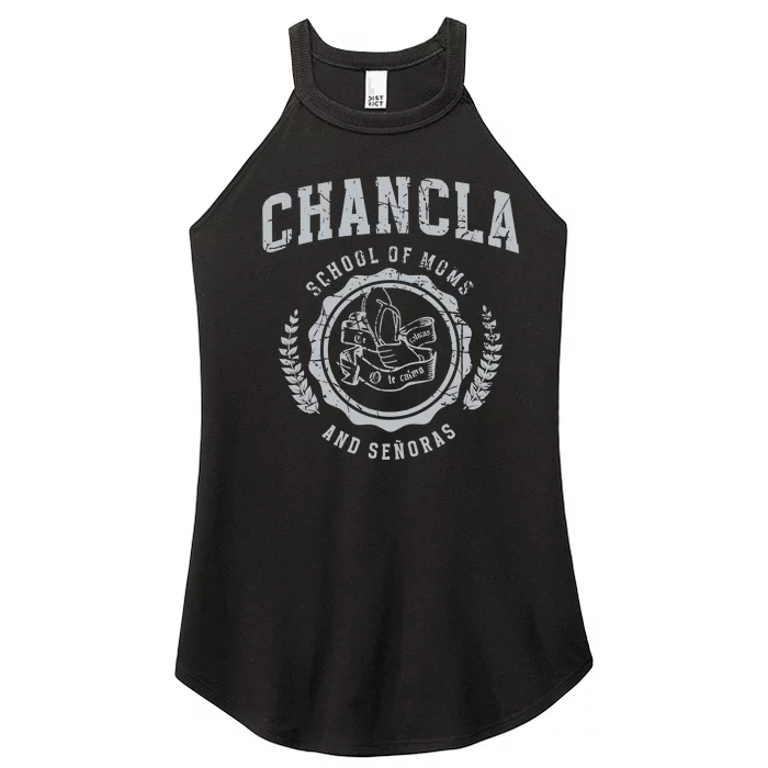 Chancla School Of Moms And Senoras Women’s Perfect Tri Rocker Tank