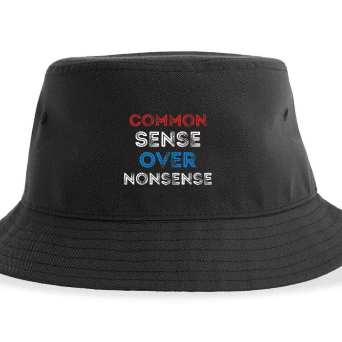 Common Sense Over Nonsense Sustainable Bucket Hat