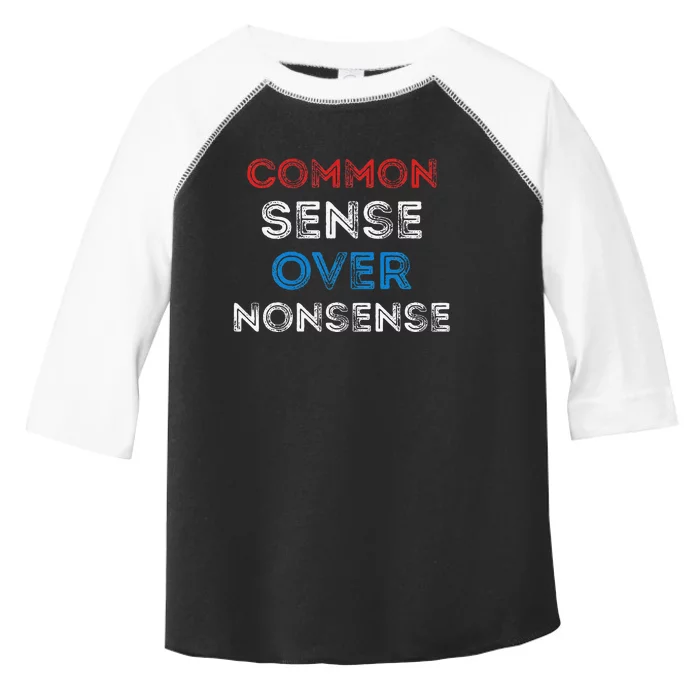 Common Sense Over Nonsense Toddler Fine Jersey T-Shirt