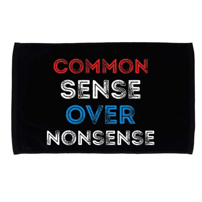 Common Sense Over Nonsense Microfiber Hand Towel