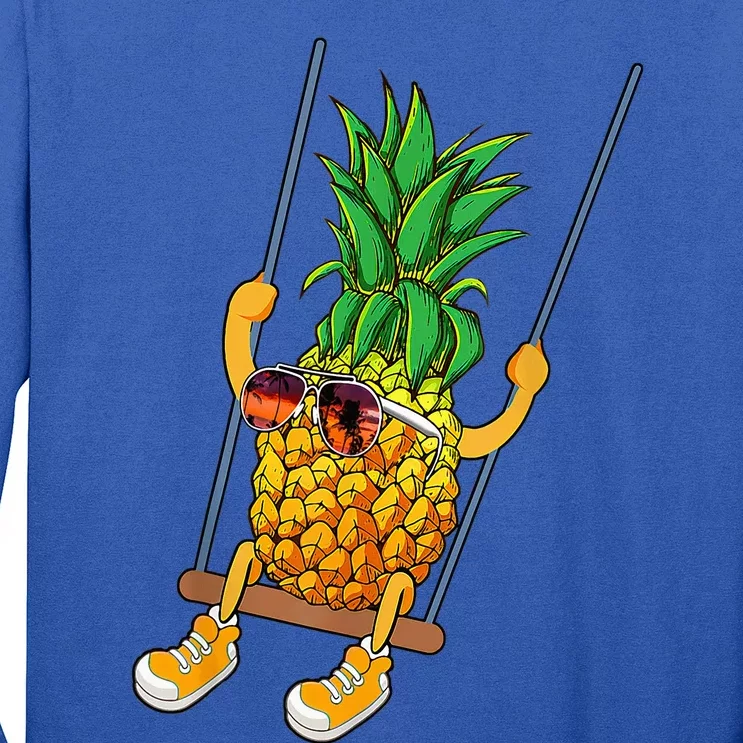 Cute Swinging Pineapple Swinger Long Sleeve Shirt