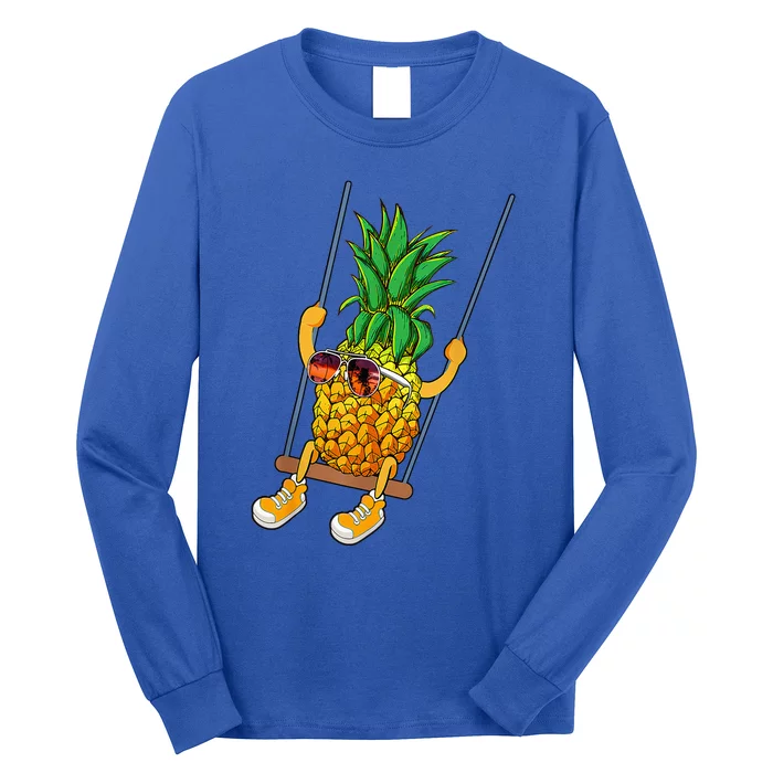 Cute Swinging Pineapple Swinger Long Sleeve Shirt