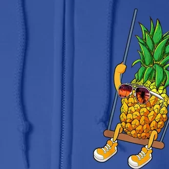 Cute Swinging Pineapple Swinger Full Zip Hoodie