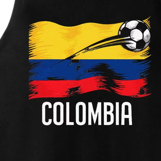 Colombian Souvenirs Products Flag Roots Colombia Ladies Tri-Blend Wicking Tank