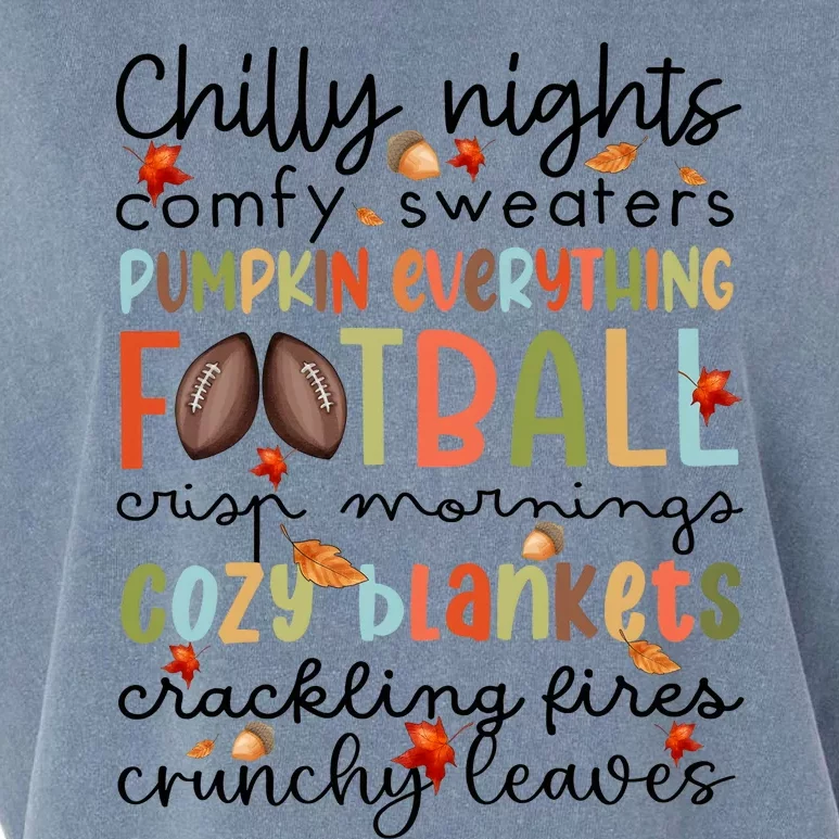 Comfy Sweaters Pumpkin Everything Football Crisp Morning Garment-Dyed Women's Muscle Tee