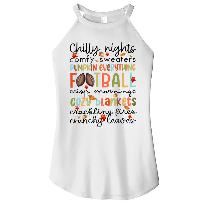 Comfy Sweaters Pumpkin Everything Football Crisp Morning Women’s Perfect Tri Rocker Tank