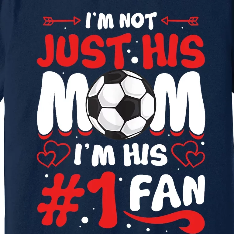 Cute Soccer Player Mom Funny Mother's Day Sport Fan Mom Tank Top Premium T-Shirt