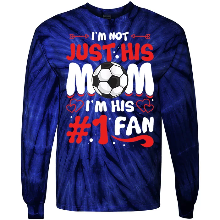 Cute Soccer Player Mom Funny Mother's Day Sport Fan Mom Tank Top Tie-Dye Long Sleeve Shirt