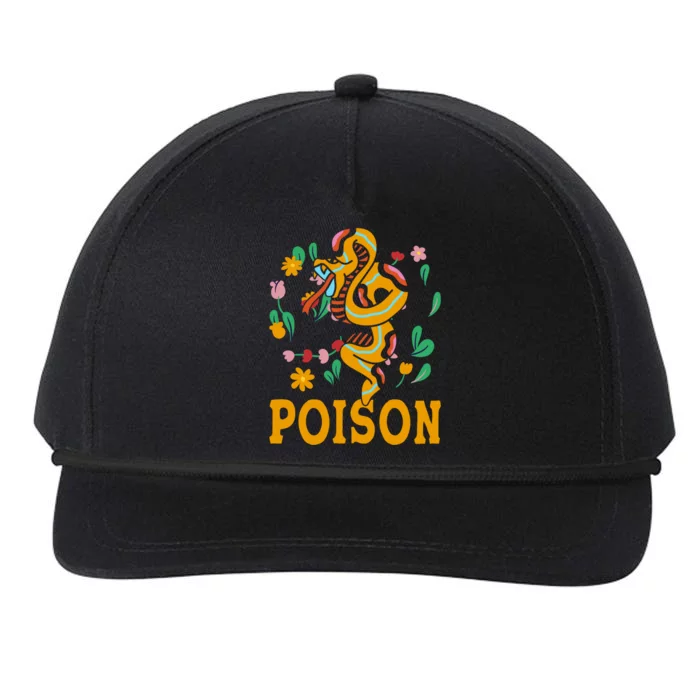 Cobra Snake Poisonous Serpents Lover Snake Handler Snapback Five-Panel Rope Hat