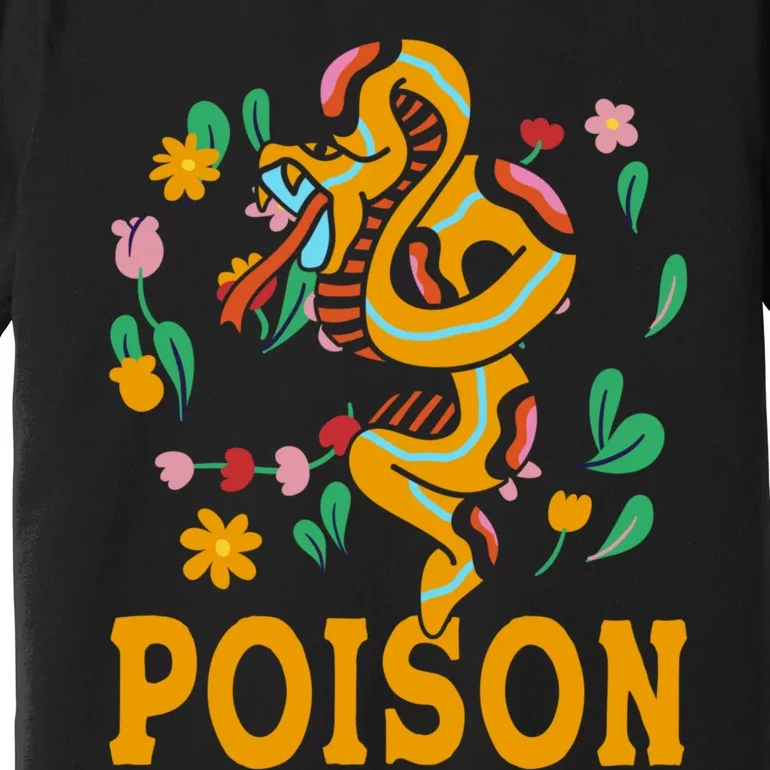 Cobra Snake Poisonous Serpents Lover Snake Handler Premium T-Shirt