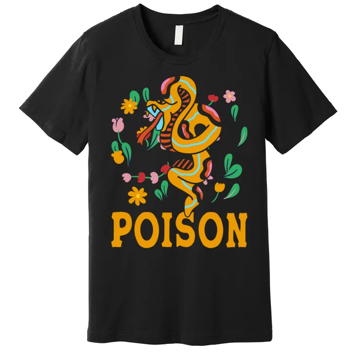 Cobra Snake Poisonous Serpents Lover Snake Handler Premium T-Shirt