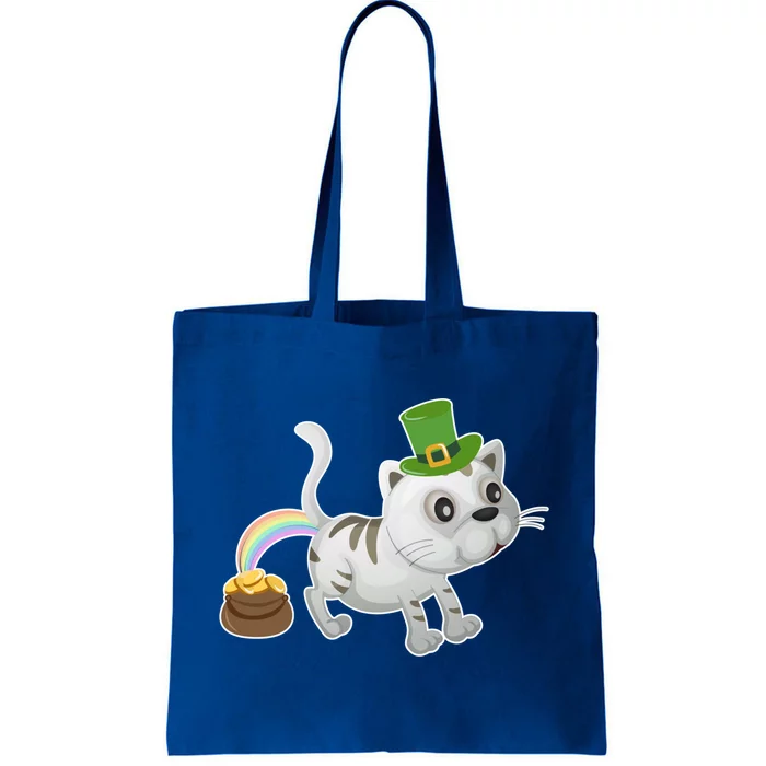 Cat St Patrick's Day Cat Lovers Leprechaun Lucky Irish Green Gift Tote Bag