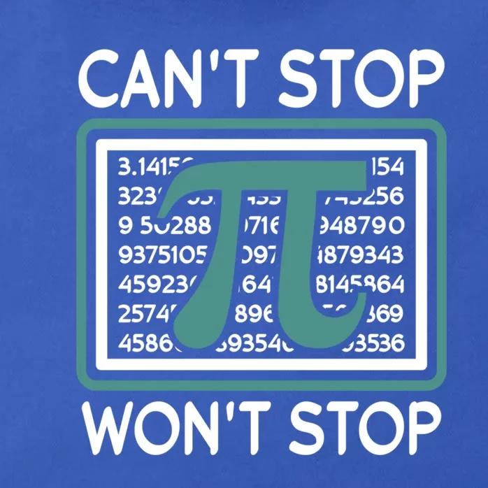 Can't Stop Pi Won't Stop Math Pi Day Gift Zip Tote Bag