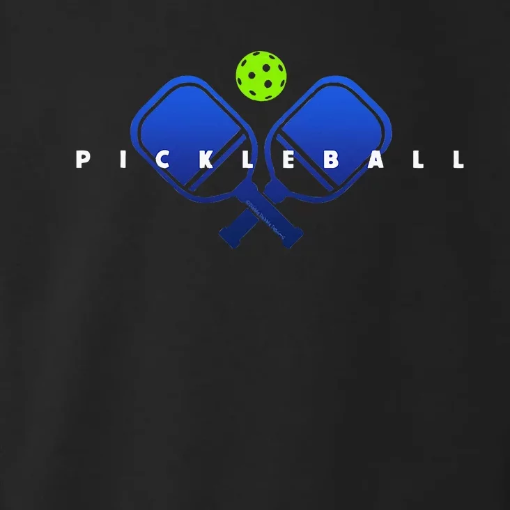 Cool Stylized Pickleball With Paddles And Ball Pickleball Toddler Hoodie