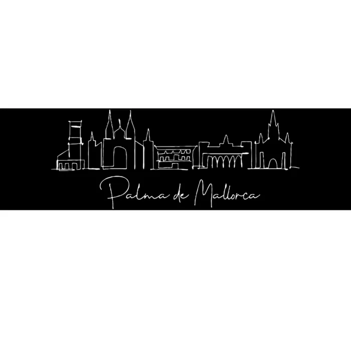 City Skyline Palma De Mallorca Spain Bumper Sticker